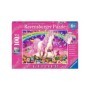 Puzzle unicorn si curcubeu 100 piese starline cu sclipici